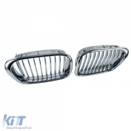Sport front grille chrome fits 5 Series BMW E39 Sedan Touring 1995-2003-image-6261754