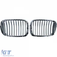 Sport front grille chrome fits 5 Series BMW E39 Sedan Touring 1995-2003-image-6261755