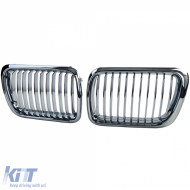 Sport front grille chrome fits for 3 Series BMW E36 Facelift 1996-2000-image-6210673