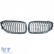 Sport front grille chrome fits for 3 Series BMW E90 E91 2008-2012-image-6211245