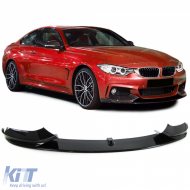 image-23-Sport front spoiler lip bumper black gloss suitable for BMW 4 Series F32 Coupe
