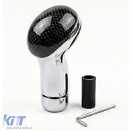 Sport gear knob Spirit carbon look for VW Golf 2 3 Jetta Polo 86C 6N Corrado-image-6209437