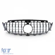 Sport grille black chrome fits for Mercedes E W213 S213 C238 A238 16-20-image-6278169