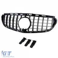 Sport grille black chrome fits for Mercedes E W212 S212 Facelift 13-16-image-6326813