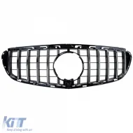 Sport grille black chrome fits for Mercedes E W212 S212 Facelift 13-16-image-6326814