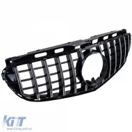 Sport grille black chrome fits for Mercedes E W212 S212 Facelift 13-16-image-6326815