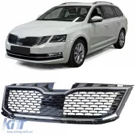 image-33-Sport grille black chrome fits for Skoda Octavia 5E Facelift 17-20