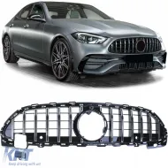 image-37-Sport grille black chrome for Mercedes C-Class W206 S206 from 21