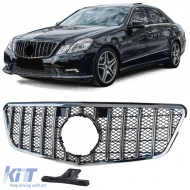 Sport grille black chrome for Mercedes E W212 S212 pre-facelift 09-13 - ODGM6025242