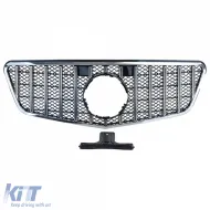 Sport grille black chrome for Mercedes E W212 S212 pre-facelift 09-13-image-6257660