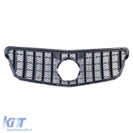 Sport grille black chrome for Mercedes E W212 S212 pre-facelift 09-13-image-6257663
