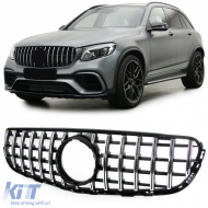 Sport grille black chrome for Mercedes GLC X253 Coupe C253 15-19