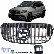 image-62-Sport grille black chrome for Mercedes GLS X167 from 2023