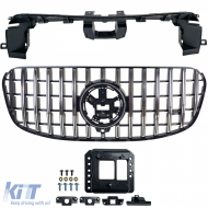 Sport grille black chrome for Mercedes GLS X167 from 2023-image-6210863