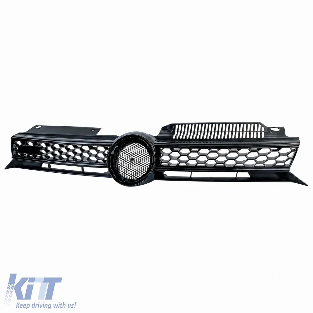 Sport grille black gloss BLACK fits VW Golf 6 including GTI 08-13