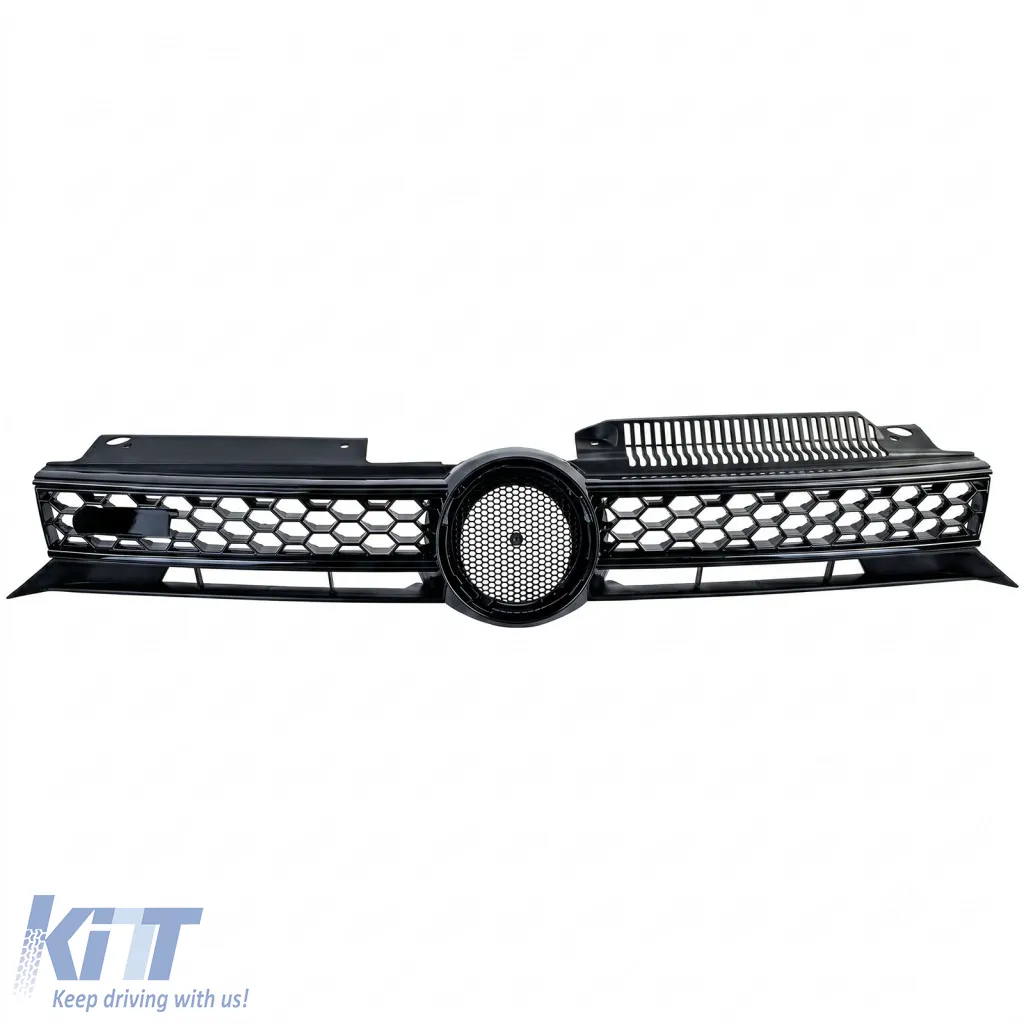Sport grille black gloss BLACK fits VW Golf 6 including GTI 08-13