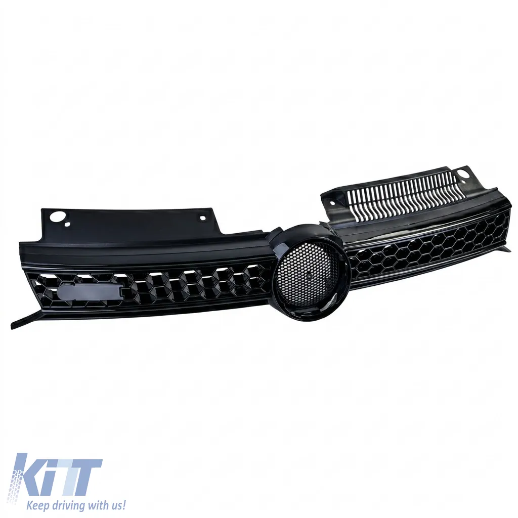 Sport grille black gloss BLACK fits VW Golf 6 including GTI 08-13