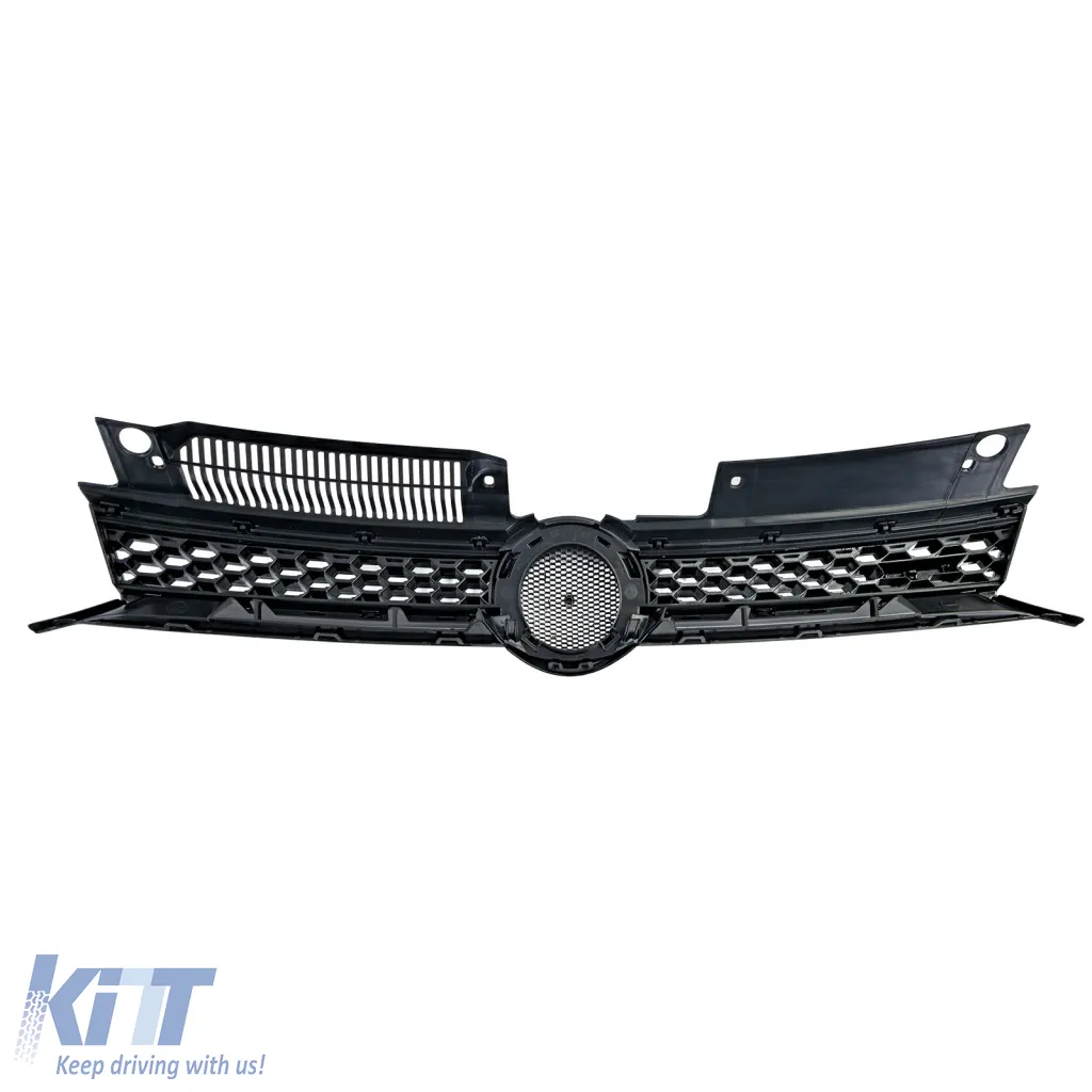 Sport grille black gloss BLACK fits VW Golf 6 including GTI 08-13