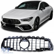 Sport grille black gloss chrome fits for Mercedes CLA C118 X118 from 19 - ODGM6013287