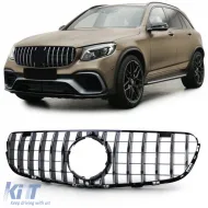 image-16-Sport grille black gloss chrome for Mercedes GLC X253 Coupe C253 15-19