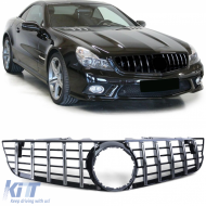 Sport grille black gloss chrome for Mercedes SL R230 facelift 08-12 - ODGM6014188
