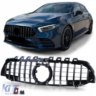 Sport grille black gloss chrome for Mercedes A-Class W177 V177 18-24 - ODGM6025219