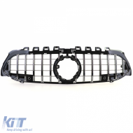 Sport grille black gloss chrome for Mercedes A-Class W177 V177 18-24-image-6257482