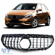image-69-Sport grille black gloss chrome suitable for Mercedes B-Class W246 14-18