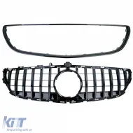 Sport grille black gloss fits Mercedes CLS C218 X218 Facelift 14-18-image-6326625