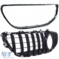 Sport grille black gloss fits Mercedes CLS C218 X218 Facelift 14-18-image-6326626