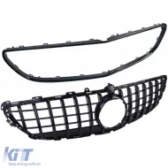 Sport grille black gloss fits Mercedes CLS C218 X218 Facelift 14-18-image-6326627