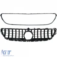 Sport grille black gloss fits Mercedes CLS C218 X218 Facelift 14-18-image-6326628