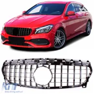 image-35-Sport grille black gloss for Mercedes CLA X117 Shooting Brake 15-19