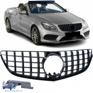Sport grille black gloss for Mercedes E Cabrio A207 Coupe C207 13-17