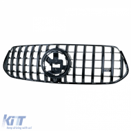 Sport grille black gloss for Mercedes GLE V167 Coupe C167 18-23 with AMG-image-6211079