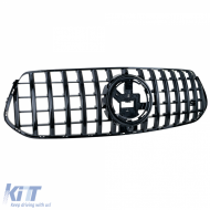 Sport grille black gloss for Mercedes GLE V167 Coupe C167 18-23 with AMG-image-6211081
