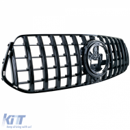 Sport grille black gloss for Mercedes GLE V167 Coupe C167 18-23 with AMG-image-6211082