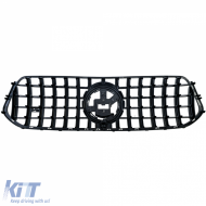 Sport grille black gloss for Mercedes GLE V167 Coupe C167 18-23 with AMG-image-6211085