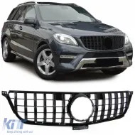 image-16-Sport grille black gloss suitable for Mercedes ML W166 11-15