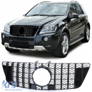 Sport grille black gloss suitable for Mercedes ML W164 Facelift 2008-2011