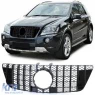 image-31-Sport grille black gloss suitable for Mercedes ML W164 Facelift 2008-2011