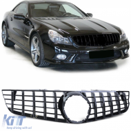 Sport grille black gloss suitable for Mercedes SL R230 Facelift 08-12 - ODGM6014024