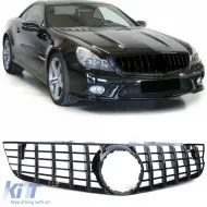 image-46-Sport grille black gloss suitable for Mercedes SL R230 Facelift 08-12