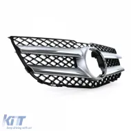 Sport grille black silver fits Mercedes GLK X204 facelift 12-15-image-6326209