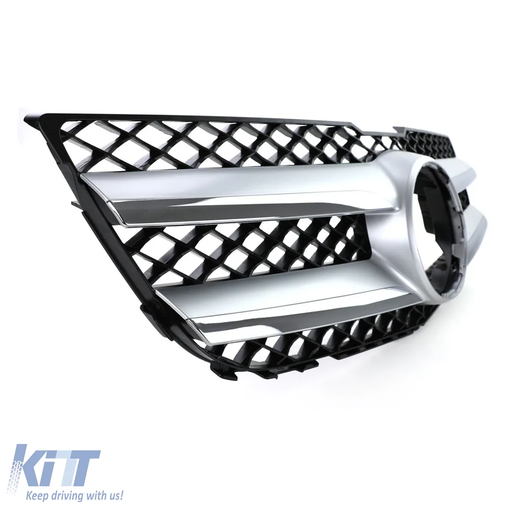 Sport grille black silver fits Mercedes GLK X204 facelift 12-15