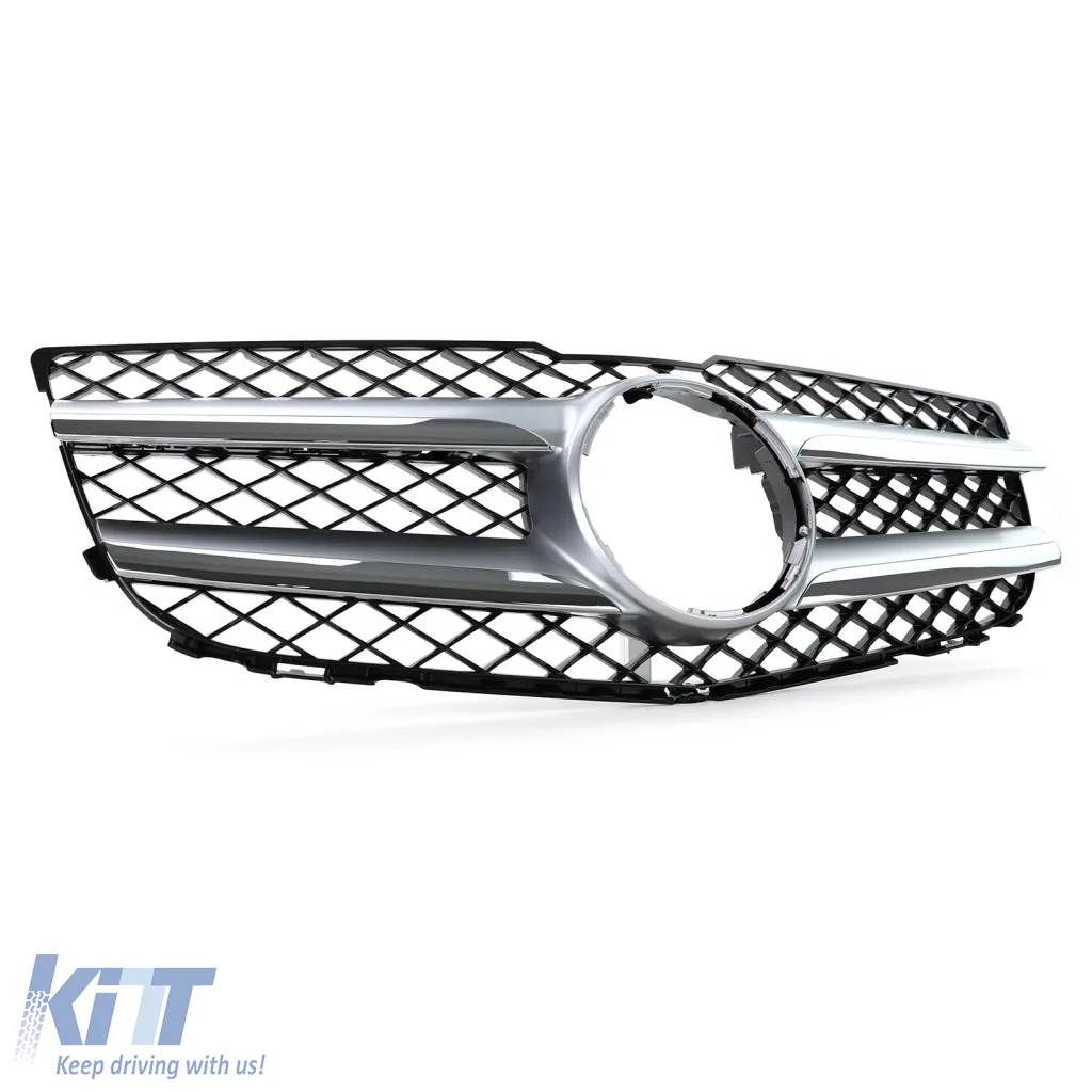 Sport grille black silver fits Mercedes GLK X204 facelift 12-15