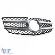 Sport grille black silver fits Mercedes GLK X204 facelift 12-15-image-6326211