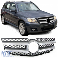 Sport grille black silver suitable for Mercedes GLK X204 pre-facelift 08-12 - ODGM6014048