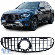Sport grille chrome black for Mercedes GLC X253 Coupe C253 19-22