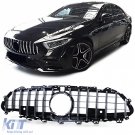 Sport grille chrome glossy black for Mercedes CLS C257 from 17 - ODGM6012536